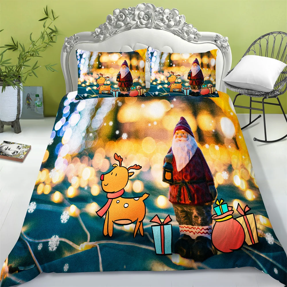 

Уникальный дизайн, украшение для спальни, рождественские пододеяльники, комплекты постельного белья, детский подростковый домашний текстиль, постельное белье из полиэстера
