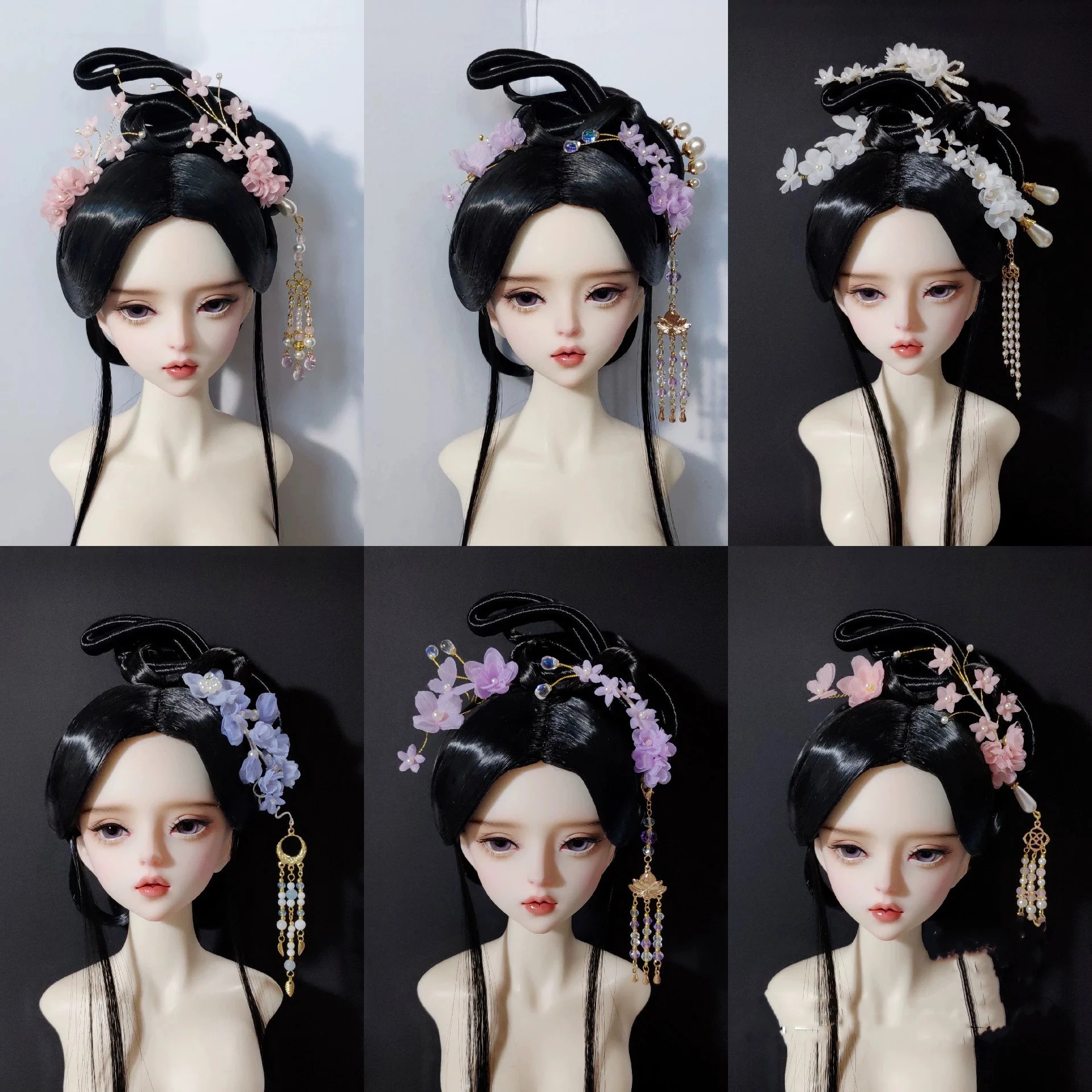 

1/6 1/4 1/3 Scale BJD Hairpin Headwear Ancient Costume Hanfu Doll Hair Accessories For BJD/SD YOSD MSD SD13 Girl C2038