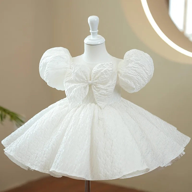 

Girls Wedding Bridesmaid Dress Baby Luxury Princess Sequins Ball Gown Infant Birthday Christening Dresses Girl Boutique Clothes