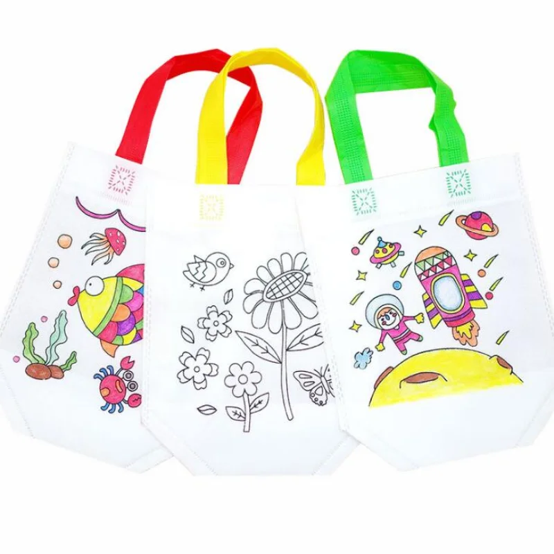 10Pcs DIY Eco-friendly Graffiti Bag Puzzles Educational Handmade Non-Woven Bag for Children Arts Crafts Color Filling
10Pcs DIY Eco-friendly Graffiti Bag Puzzles Educational Handmade Non-Woven Bag for Children Arts Crafts Color Filling