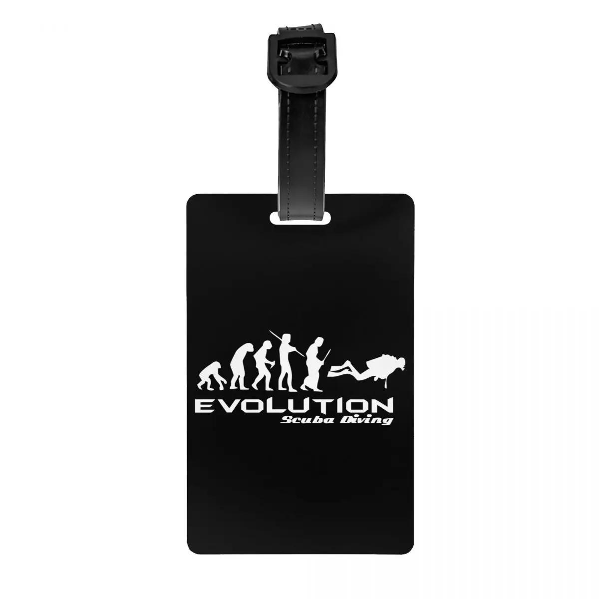 

Custom Evolution Of Scuba Diving Luggage Tag Funny Underwater Dive Diver Gift Baggage Tags Travel Bag Labels Suitcase