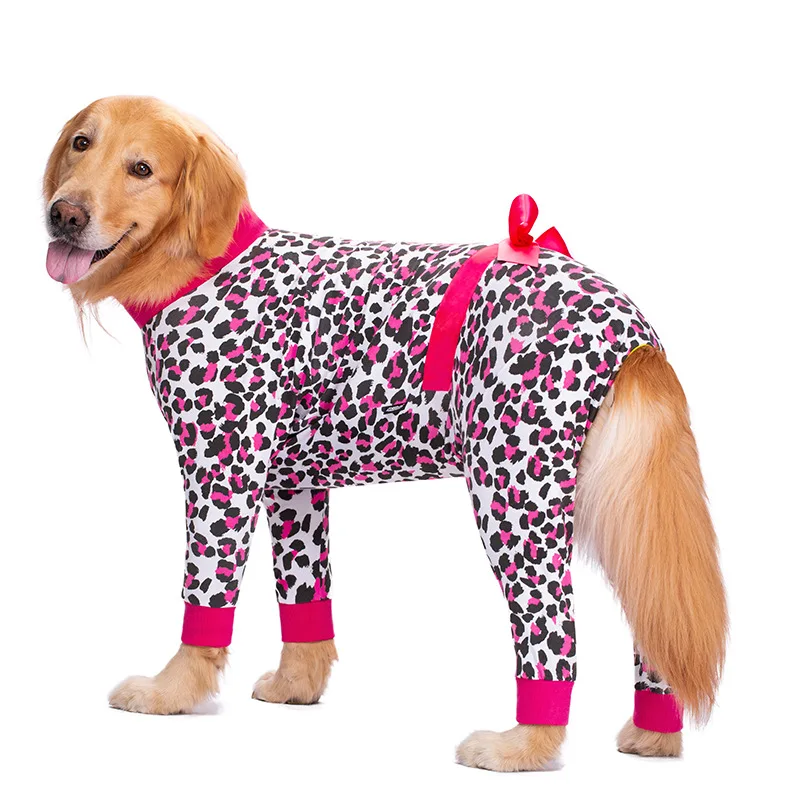 Pet Clothes Autumn Labrador Fat Dog Hair-proof Home Pajamas Bow Decoration Big Dog Four-legged Clothes Dog Pajamas Dog Costume
Pet Clothes Autumn Labrador Fat Dog Hair-proof Home Pajamas Bow Decoration Big Dog Four-legged Clothes Dog Pajamas Dog Costume