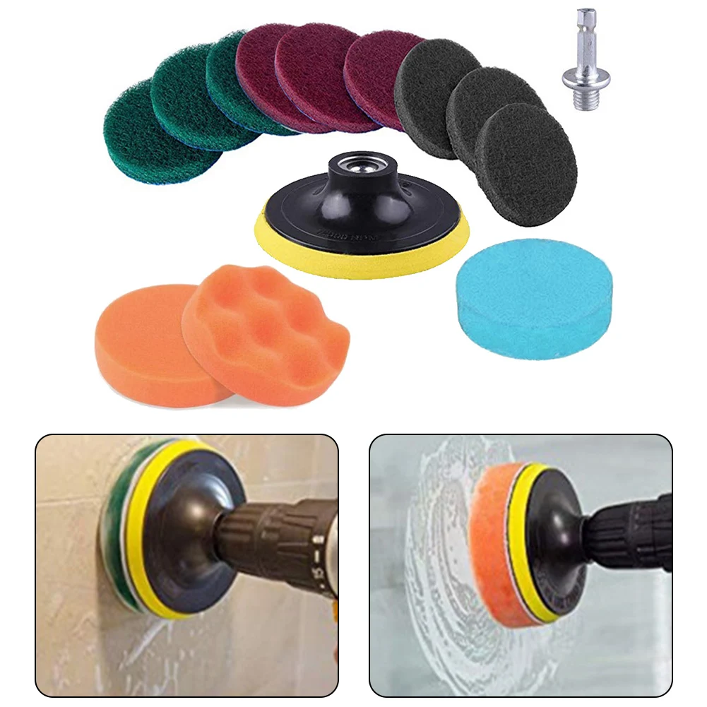 13Pcs 4Inch Scrubbing Pads Drill Powered Brush Tile Scrubber Scouring Pads Cleaning Kit,Abrasive Buffing Pads Floor Tub Polish
13Pcs 4Inch Scrubbing Pads Drill Powered Brush Tile Scrubber Scouring Pads Cleaning Kit,Abrasive Buffing Pads Floor Tub Polish