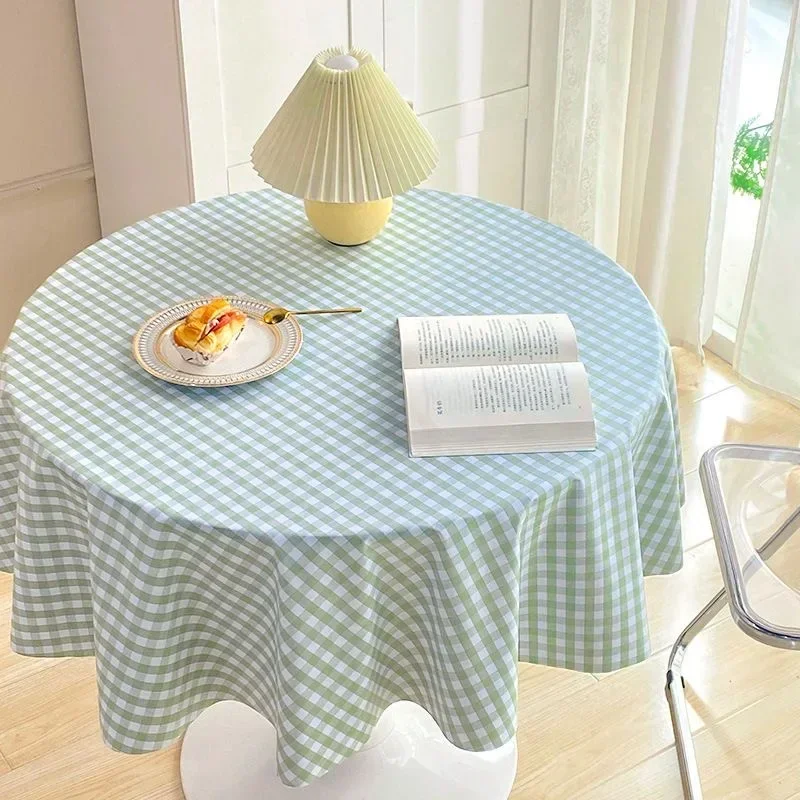 

Wind grid tablecloth, velvet cloth, girl heart, student desk cloth, photo background cloth H5Y3703