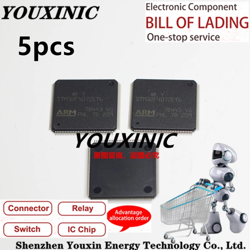 

100% new imported original STM32F407VET6 STM32F407VGT6 LQFP100 STM32F407ZET6 STM32F407ZGT6 LQFP144 STM32F407IGT6 STM32F407IGH6