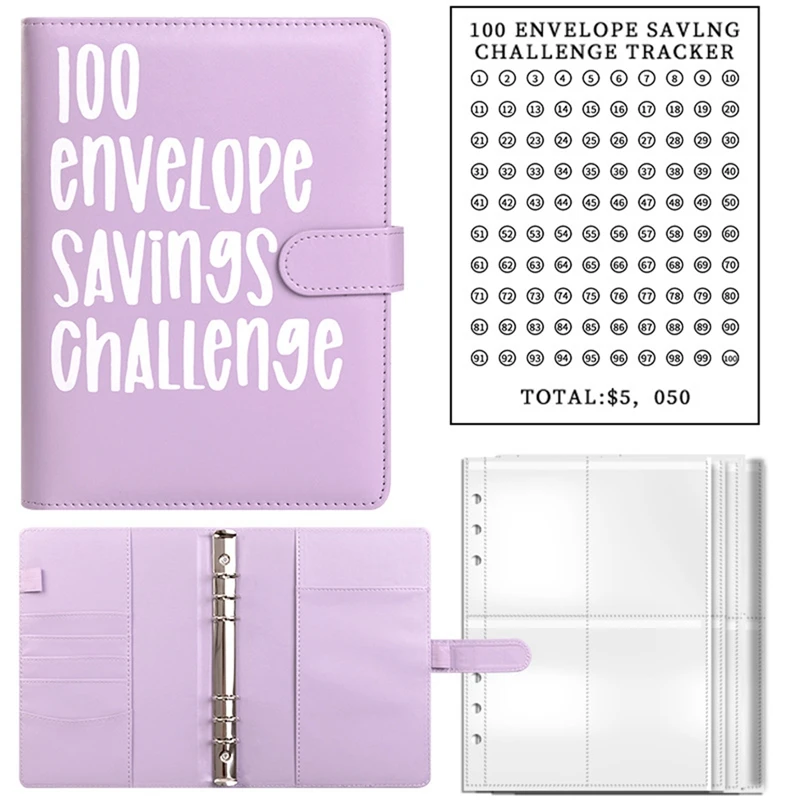 100 Savings Challenges Book With Envelopes,A5 Envelope Challenge Binder,With Cash Envelopes-Savings Challenges
100 Savings Challenges Book With Envelopes,A5 Envelope Challenge Binder,With Cash Envelopes-Savings Challenges
