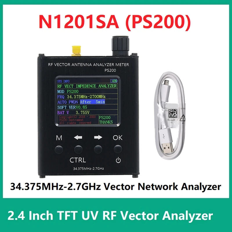 Векторный анализатор сети N1201SA +(PS200), 34,375 МГц-2,7 ГГц, 2,4 дюйма, TFT UV RF, тестер постоянной волны, семейный радиочастотный анализатор
Векторный анализатор сети N1201SA +(PS200), 34,375 МГц-2,7 ГГц, 2,4 дюйма, TFT UV RF, тестер постоянной волны, семейный радиочастотный анализатор