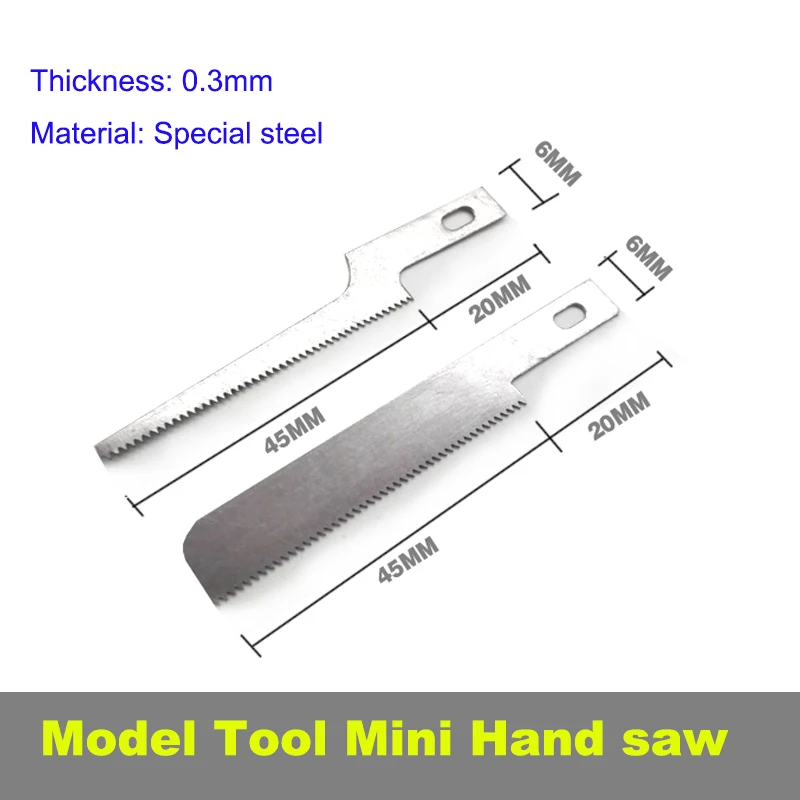Model Making Tool Model Hand Saw Ultra-thin Special Steel Mini Hand Saw Precision Saw Blade 2 Pieces
Model Making Tool Model Hand Saw Ultra-thin Special Steel Mini Hand Saw Precision Saw Blade 2 Pieces