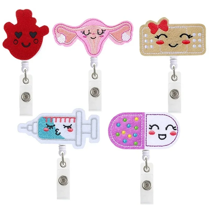 Felt Nurse Badge Reel Easy Pull Buckle Lanyard for Staff Nurse Work Card Accessories Name ID Badge Reel Women Girls Card Clip
Felt Nurse Badge Reel Easy Pull Buckle Lanyard for Staff Nurse Work Card Accessories Name ID Badge Reel Women Girls Card Clip