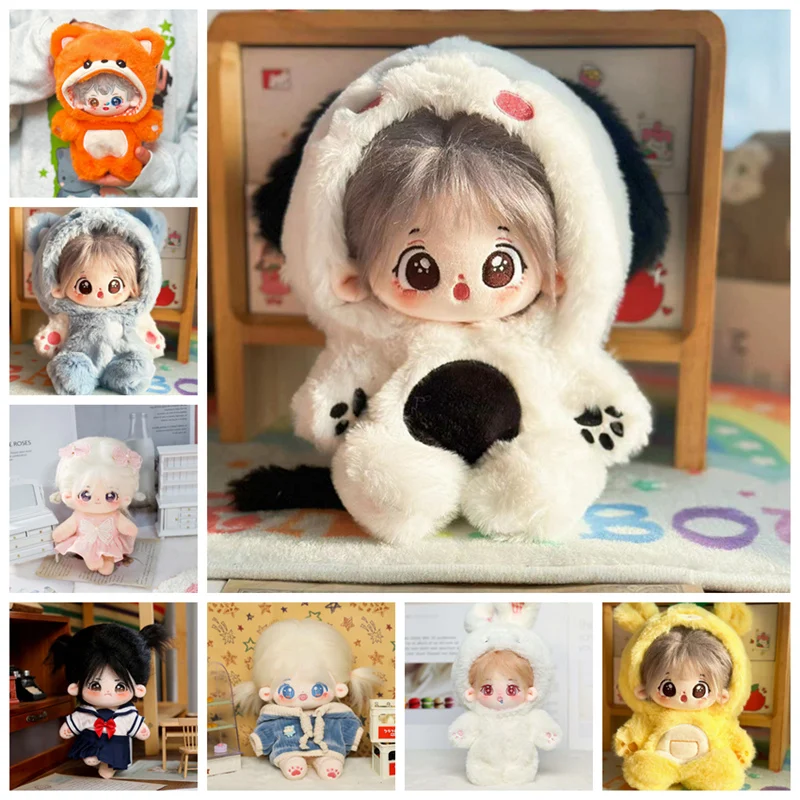 

20cm Idol Doll Clothes For Plush Stuffed Toy Baby Doll'S Accessories Outfit For Korea Kpop Exo Dolls Super Star Figure Clothing