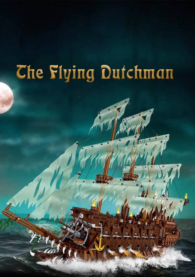 3658PCS The Flying Dutchman Building Blocks Phantom Black Pearl Ship Model Bricks Desktop Decoration Toys For Kids Holiday Gifts 3658PCS The Flying Dutchman Building Blocks Phantom Black Pearl Ship Model Bricks Desktop Decoration Toys For Kids Holiday Gifts