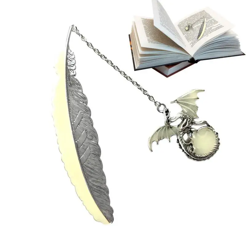 Retro Beautiful Gift Luminous Metal Feather Dragon Bookmarks Metal Bookmark Vintage Bookmarks
Retro Beautiful Gift Luminous Metal Feather Dragon Bookmarks Metal Bookmark Vintage Bookmarks