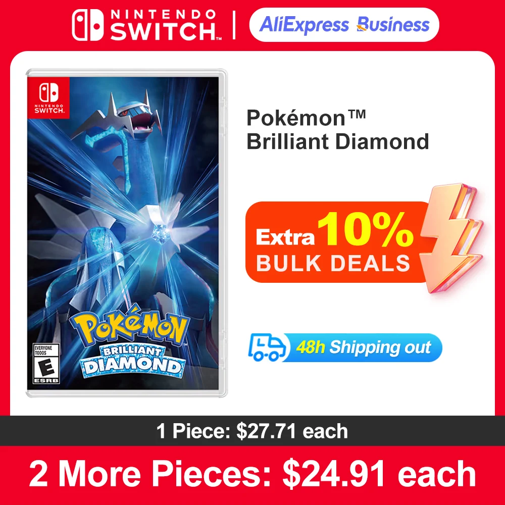 Pokemon Brilliant Diamond Nintendo Switch Игра Игровые предложения 100% официальная игра карточка жанр экшн-ролевая игра для Switch OLED Lite
Pokemon Brilliant Diamond Nintendo Switch Игра Игровые предложения 100% официальная игра карточка жанр экшн-ролевая игра для Switch OLED Lite