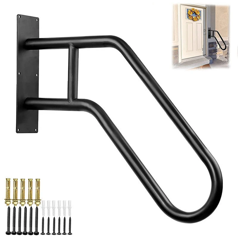 1 Piece Secure Pipe Stair Handrails Black For Wall Mount Stairs Indoors And Outdoor
1 Piece Secure Pipe Stair Handrails Black For Wall Mount Stairs Indoors And Outdoor