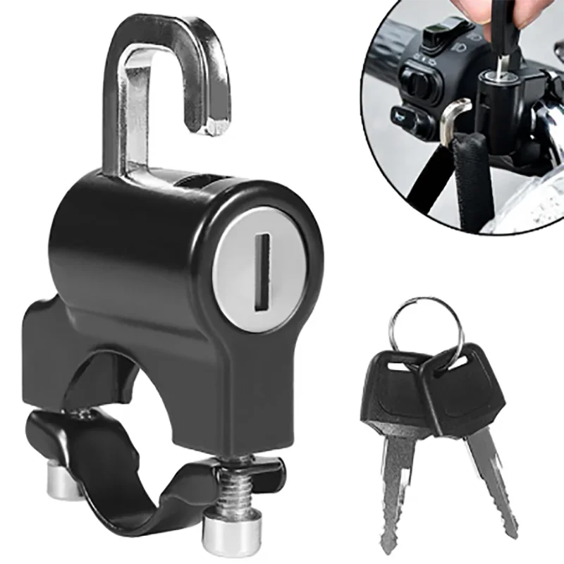 Motorcycle Anti-theft Helmet Lock Handlebar Mount Electric Motorbike Universal Security Metal Lock 22mm-26mm Keys Set
Motorcycle Anti-theft Helmet Lock Handlebar Mount Electric Motorbike Universal Security Metal Lock 22mm-26mm Keys Set
