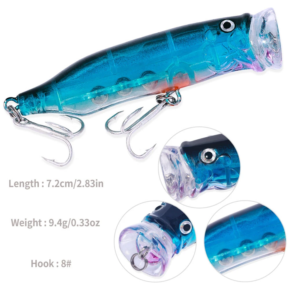 1Pc 7cm Popper Fishing Lures /Wobblers Hard Artificial Bait Topwater ABS Stainless Steel Outdoor Fishing Tool For Fishing Lovers
1Pc 7cm Popper Fishing Lures /Wobblers Hard Artificial Bait Topwater ABS Stainless Steel Outdoor Fishing Tool For Fishing Lovers