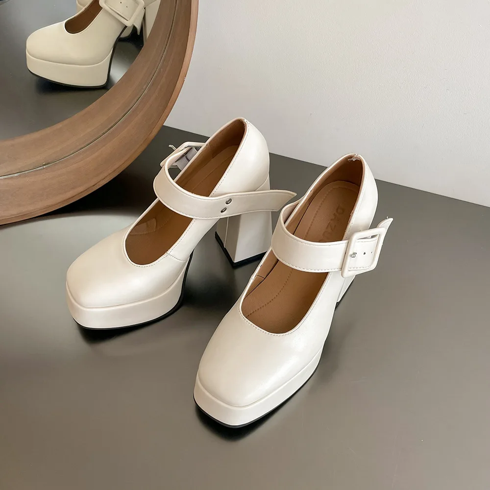 Винтажные Туфли Мэри Джейн женские повседневные туфли на толстом высоком каблуке Женская обувь на платформе
Винтажные Туфли Мэри Джейн женские повседневные туфли на толстом высоком каблуке Женская обувь на платформе