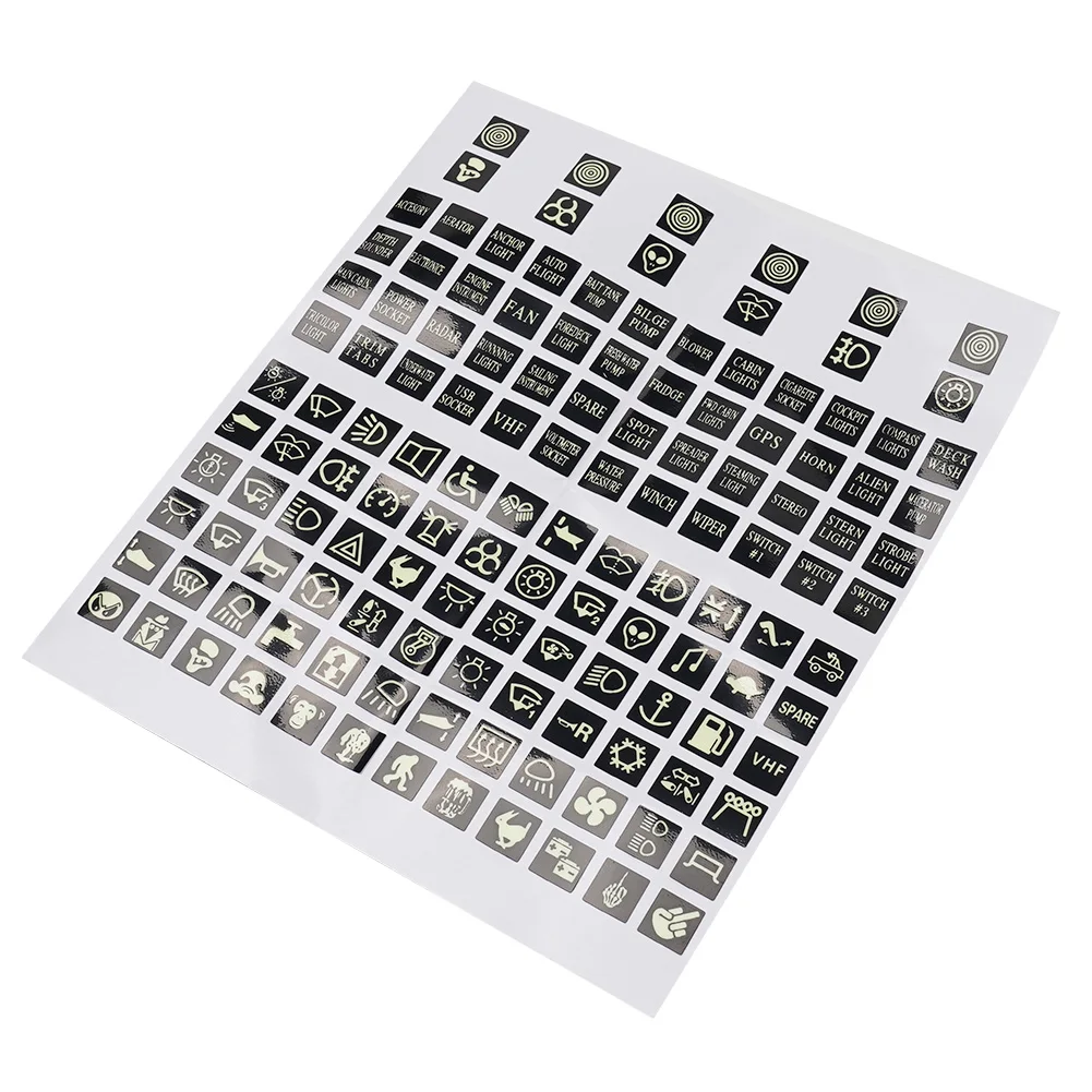 Replacement Rocker Switch Label Circuit Panel Trim 2pcs Car Accessories Decal Decoration Interior Night Glow PVC Sticker
Replacement Rocker Switch Label Circuit Panel Trim 2pcs Car Accessories Decal Decoration Interior Night Glow PVC Sticker