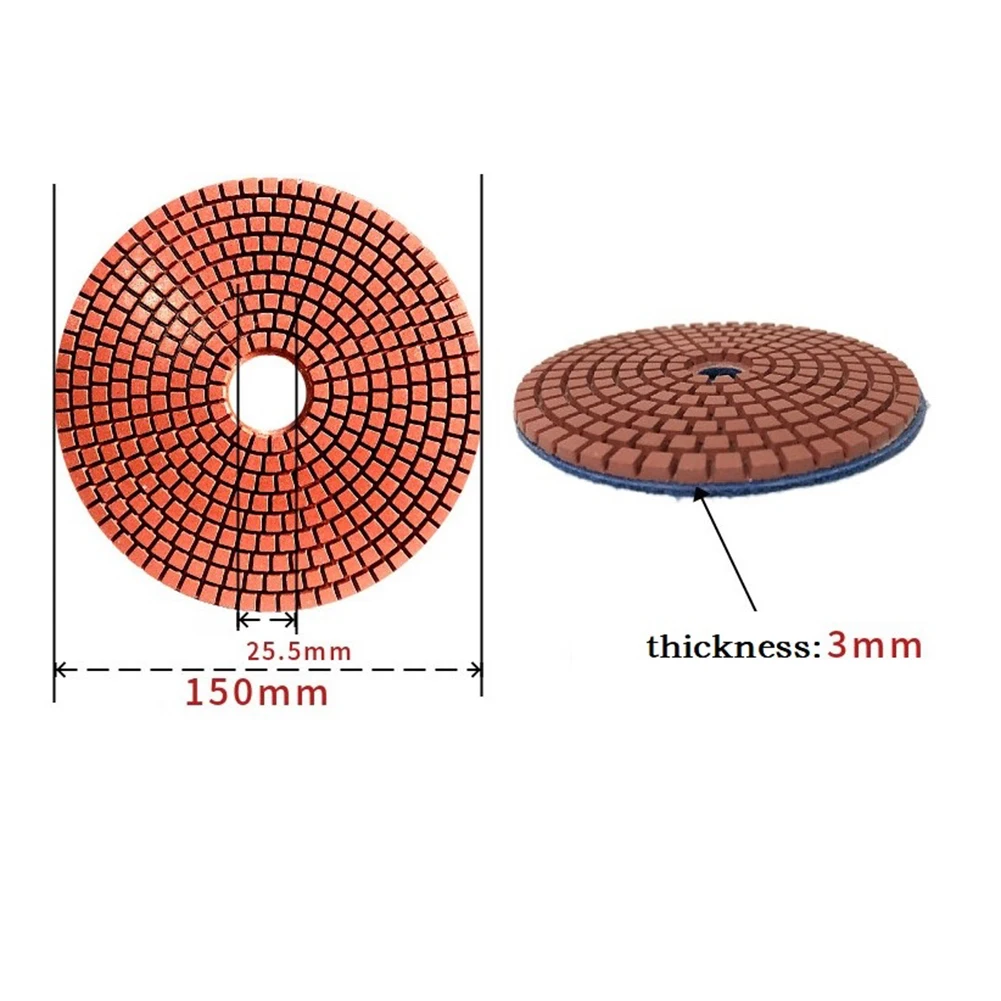 1 Pcs Polishing Pad Water Mill 6 Inch Diamond Polishing Pad Power Tools Transition Tool Transition Tool Granite
1 Pcs Polishing Pad Water Mill 6 Inch Diamond Polishing Pad Power Tools Transition Tool Transition Tool Granite