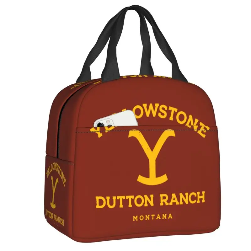 Custom Yellowstone Dutton Ranch Lunch Bag Men Women Movie Film Cooler Warm Insulated Lunch Box for Kids School
Custom Yellowstone Dutton Ranch Lunch Bag Men Women Movie Film Cooler Warm Insulated Lunch Box for Kids School
