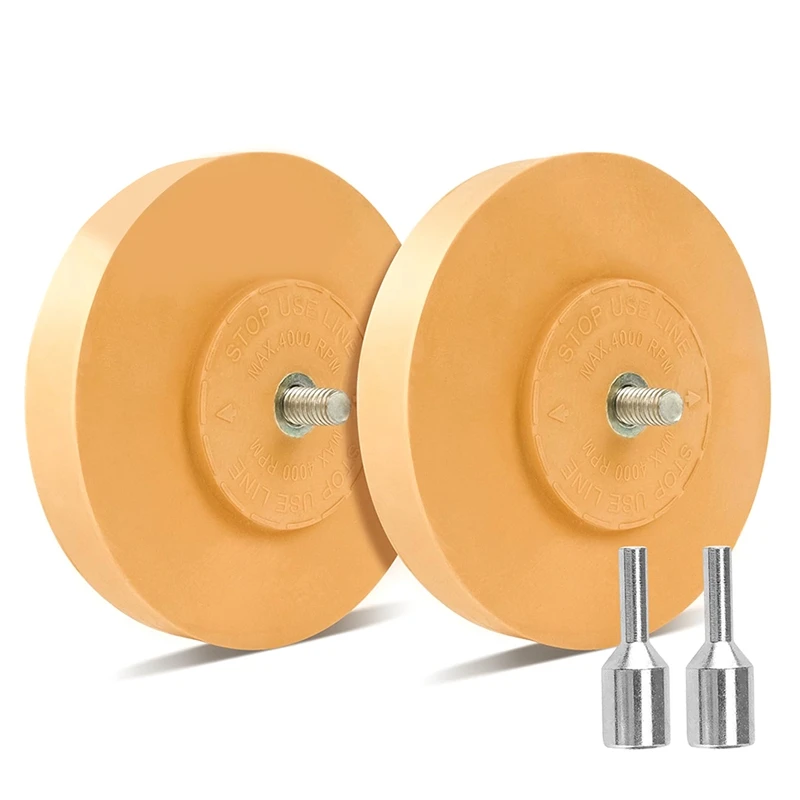 Decal Remover Eraser Wheel Adhesive Remover With Adapter 2 Pack 4 Inch Rubber Eraser Wheel For Drill Removes Car Vinyl Durable
Decal Remover Eraser Wheel Adhesive Remover With Adapter 2 Pack 4 Inch Rubber Eraser Wheel For Drill Removes Car Vinyl Durable