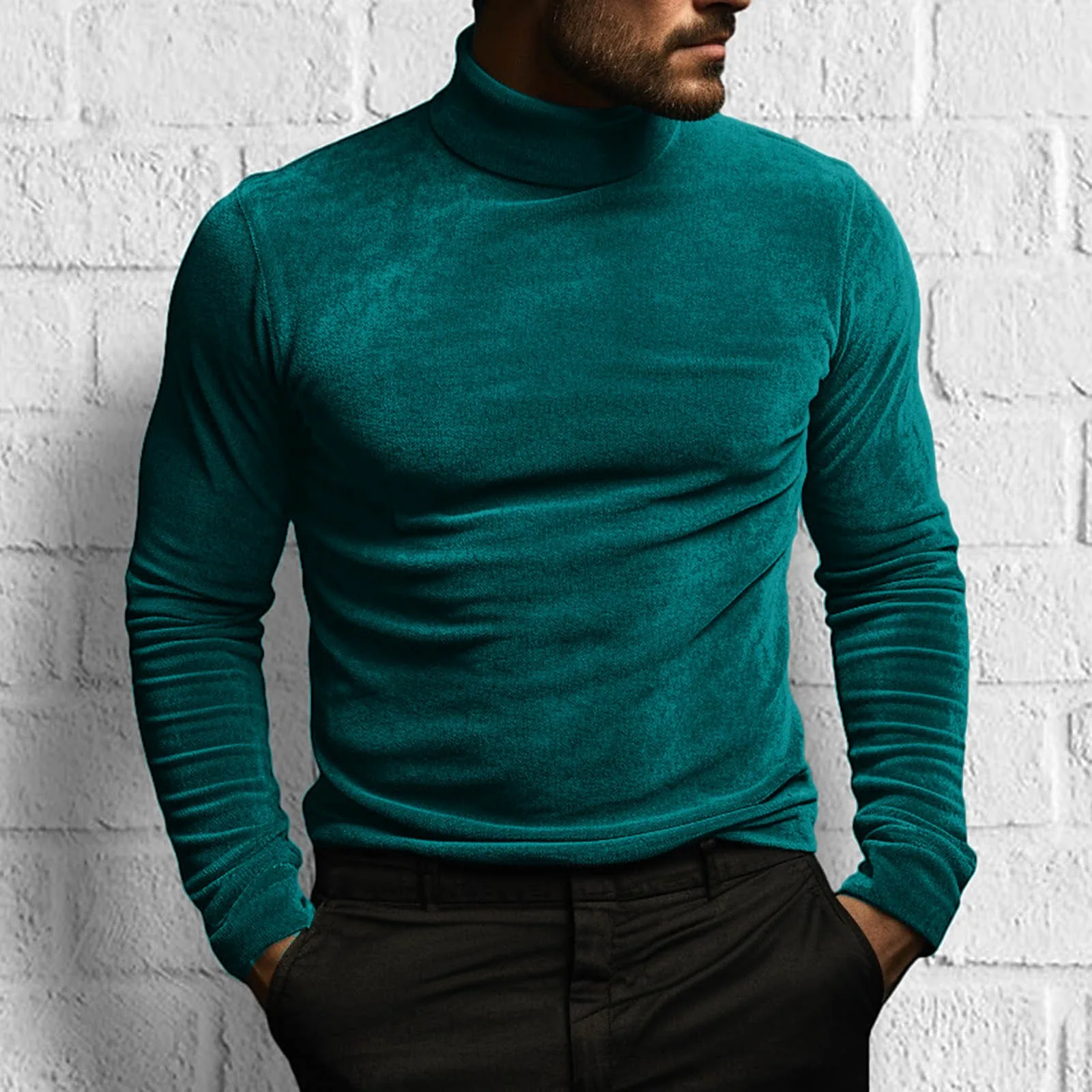 Mens T-Shirts Long Sleeve Gold Velvet Solid Color Turtleneck Thermal Warm Tees Casual Street Vacation Fashion Mens Tee Shirts
Mens T-Shirts Long Sleeve Gold Velvet Solid Color Turtleneck Thermal Warm Tees Casual Street Vacation Fashion Mens Tee Shirts