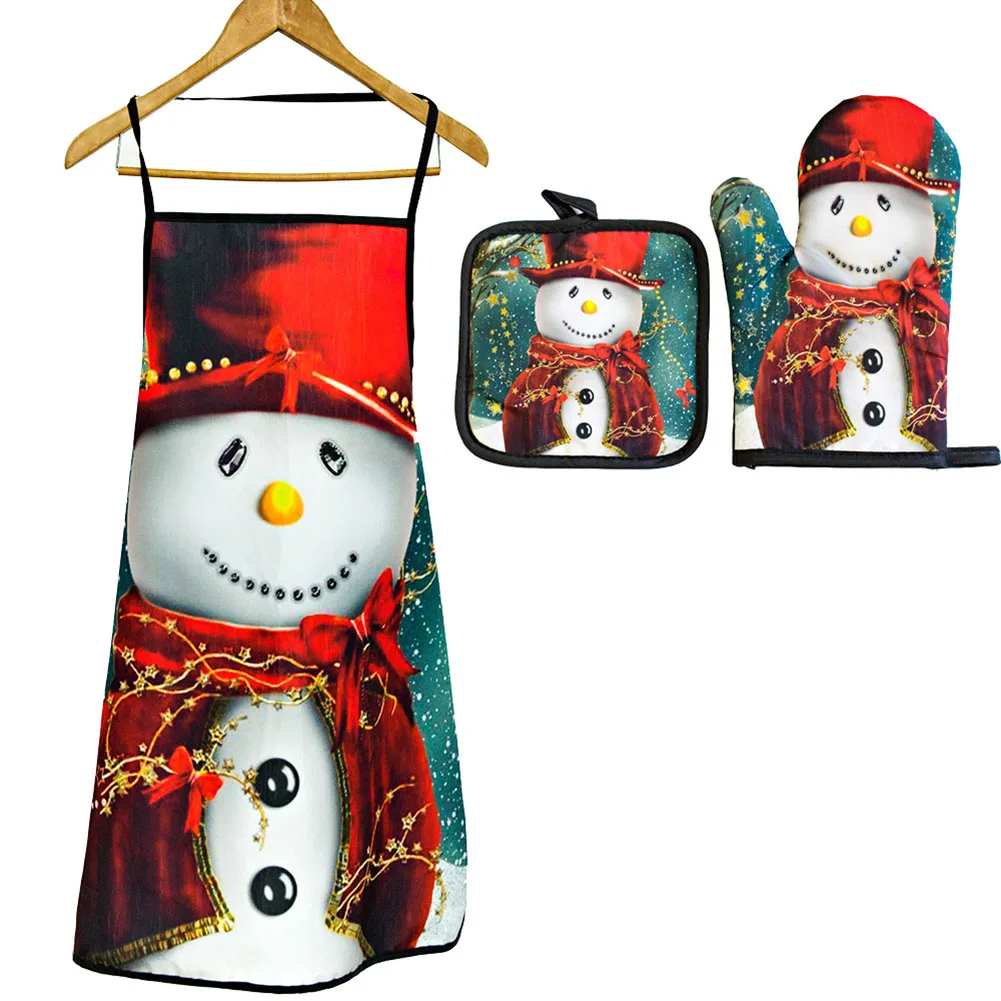 Christmas Kitchen Hot Oven Mitts Apron Set Anti-Hot Microwave Gloves Pad Insulation Mat Christmas Decoration Cooking Baking Tool
Christmas Kitchen Hot Oven Mitts Apron Set Anti-Hot Microwave Gloves Pad Insulation Mat Christmas Decoration Cooking Baking Tool