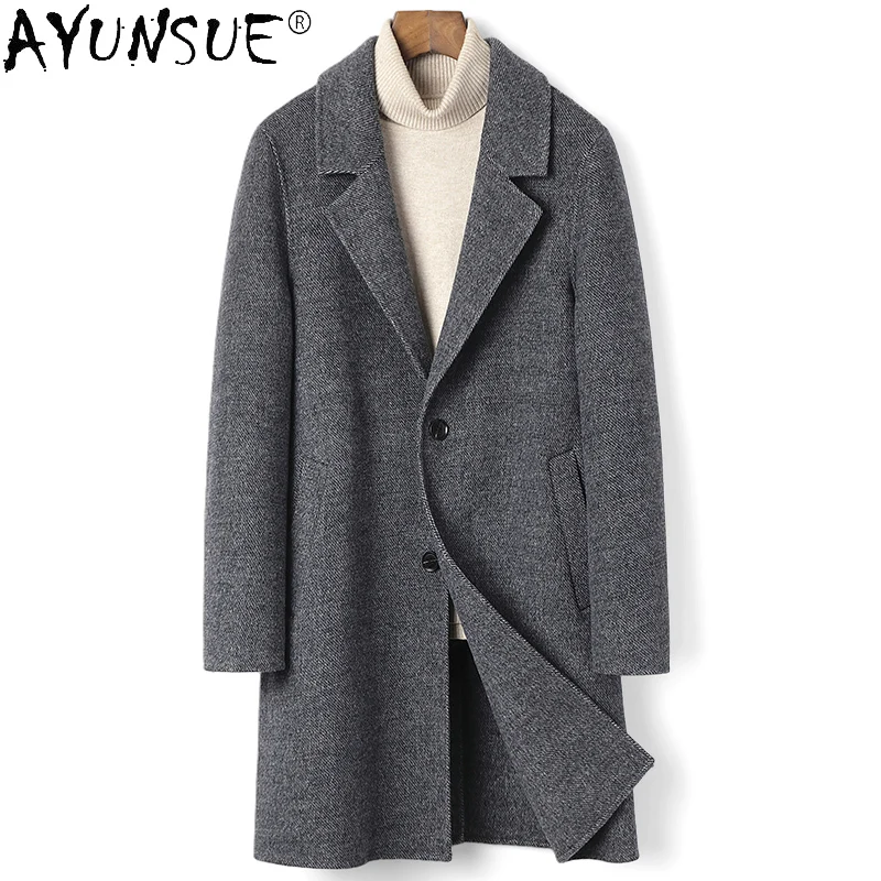 High-end Pure Wool Coat Men's Medium Autumn Winter Thickened Warm 100% Wool Non-cashmere Double-sided Woolen Jacket for Men FC
High-end Pure Wool Coat Men's Medium Autumn Winter Thickened Warm 100% Wool Non-cashmere Double-sided Woolen Jacket for Men FC