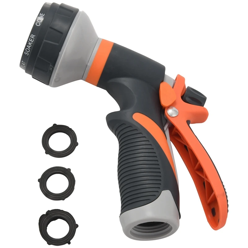ABHU Hose Nozzle Garden Hose Nozzle Hose Spray Nozzle Leak Free High Pressure Heavy Duty 8 Pattern For Watering Plant Washing Ca 
ABHU Hose Nozzle Garden Hose Nozzle Hose Spray Nozzle Leak Free High Pressure Heavy Duty 8 Pattern For Watering Plant Washing Ca