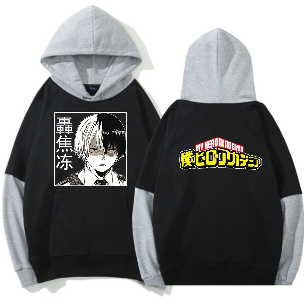 

My Hero Academia Hoodie Long Sleeve Sweatshirt Men Women Hoodie Japanese Anime Shoto Todoroki Clothes