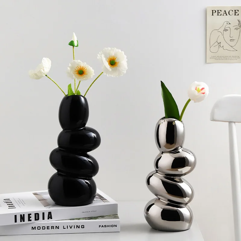 Ceramic Vase Electroplating Mirror Surface Design Flower Vase Living Room Desktop Ornaments Art Flower Ware Hydroponics Decor
Ceramic Vase Electroplating Mirror Surface Design Flower Vase Living Room Desktop Ornaments Art Flower Ware Hydroponics Decor