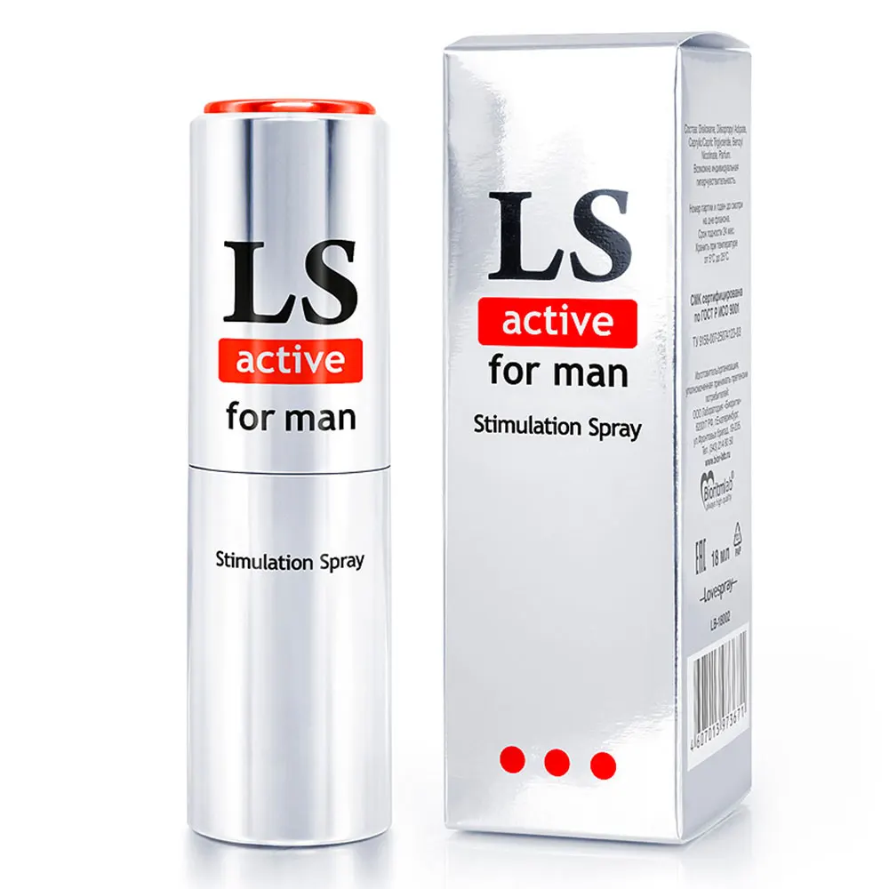 Возбуждающий спрей для мужчин Биоритм LoveSpray Active, 18 мл LB-18002 - Биоритм - Возбуждающие мужские кремы и спреи - Купить