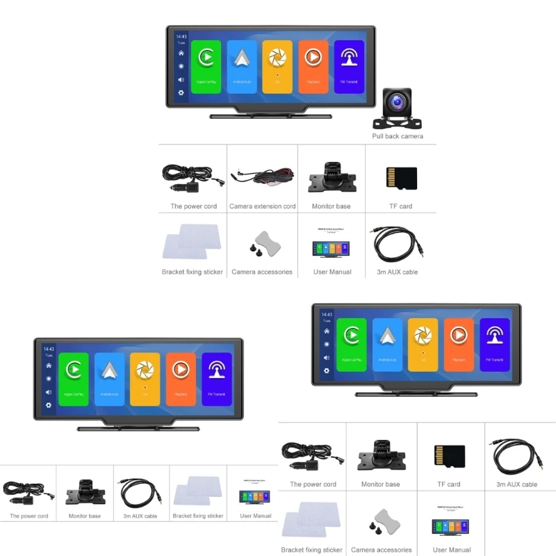 Car Mirror Monitor High-Definition Video Recording Carplay Android-DVR Dashboard GPS-Navigation Rearview Camera AI Voice
Car Mirror Monitor High-Definition Video Recording Carplay Android-DVR Dashboard GPS-Navigation Rearview Camera AI Voice