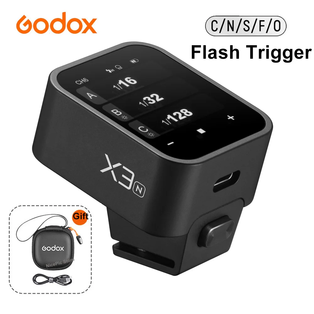

Godox X3 TTL HSS Wireless Flash Trigger OLED Touch Screen for Sony Canon Nikon Fuji Fujifilm Olympus Panasonic