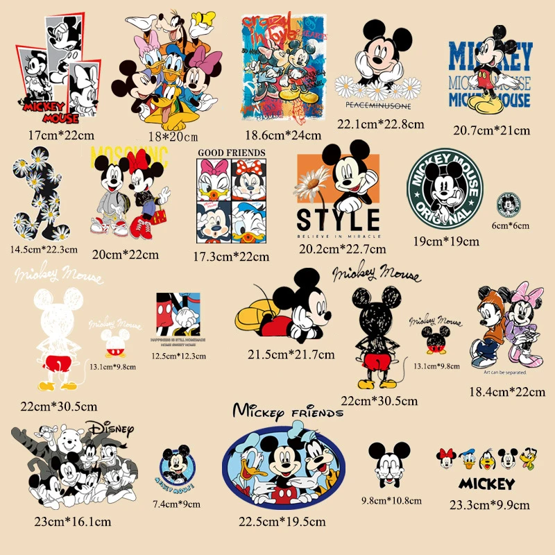 Mickey Mouse Ironing Patches Disney Minnie Hot Transfers Clothing Patch Cartoon DIY Sewing Clothes Bag Decration Sticker Gifts
Mickey Mouse Ironing Patches Disney Minnie Hot Transfers Clothing Patch Cartoon DIY Sewing Clothes Bag Decration Sticker Gifts