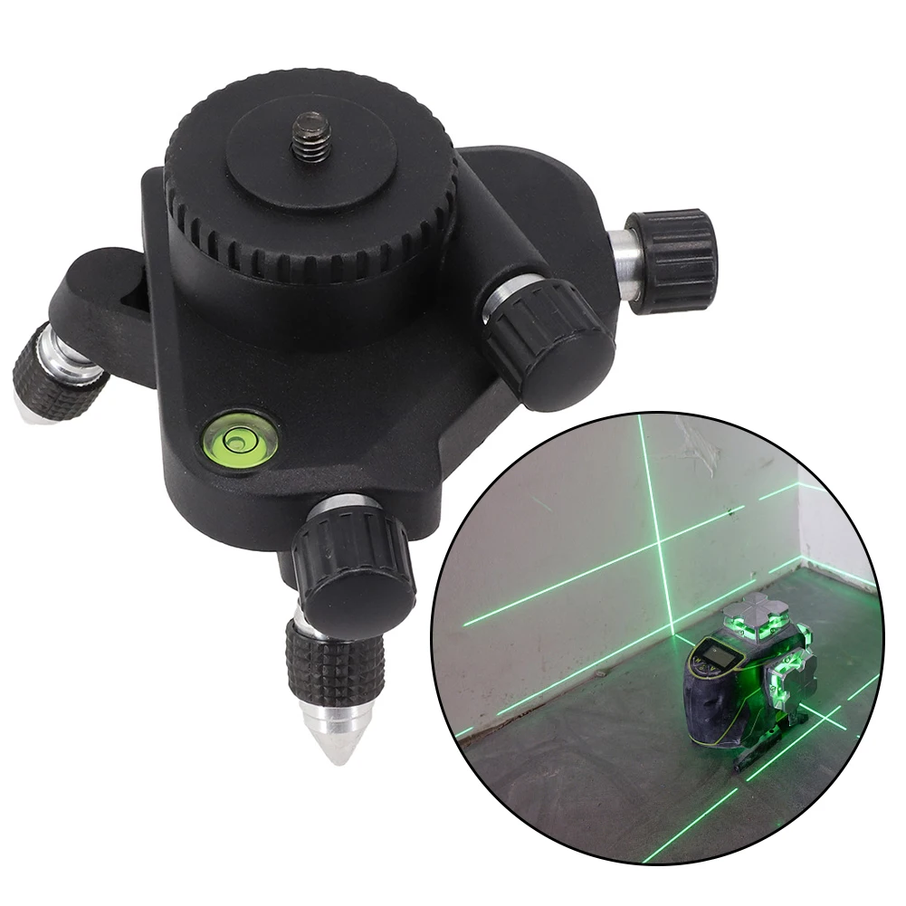 360 Degree Level Adapter Meter Bracket Laser Level Adjustable Rotation Metal Tripod Bracke 12 Lines Self Leveling Line Holder T
360 Degree Level Adapter Meter Bracket Laser Level Adjustable Rotation Metal Tripod Bracke 12 Lines Self Leveling Line Holder T