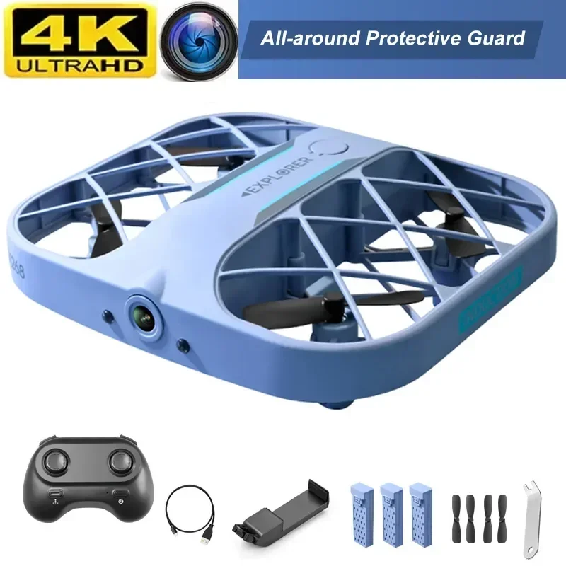 

H107 Mini Drone Headless 360 Degree Flip LED Kids RC Toys RC Grid Quadcopter 4K WIFI Camera 4CH Helicopter Smaller Drone