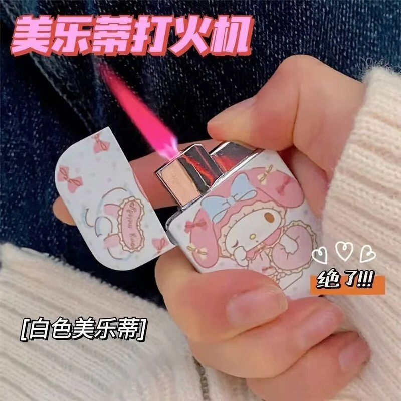 New cute cartoon helloKitty inflatable lighter wholesale windproof Kuromi Melody female boyfriend gift anime
New cute cartoon helloKitty inflatable lighter wholesale windproof Kuromi Melody female boyfriend gift anime
