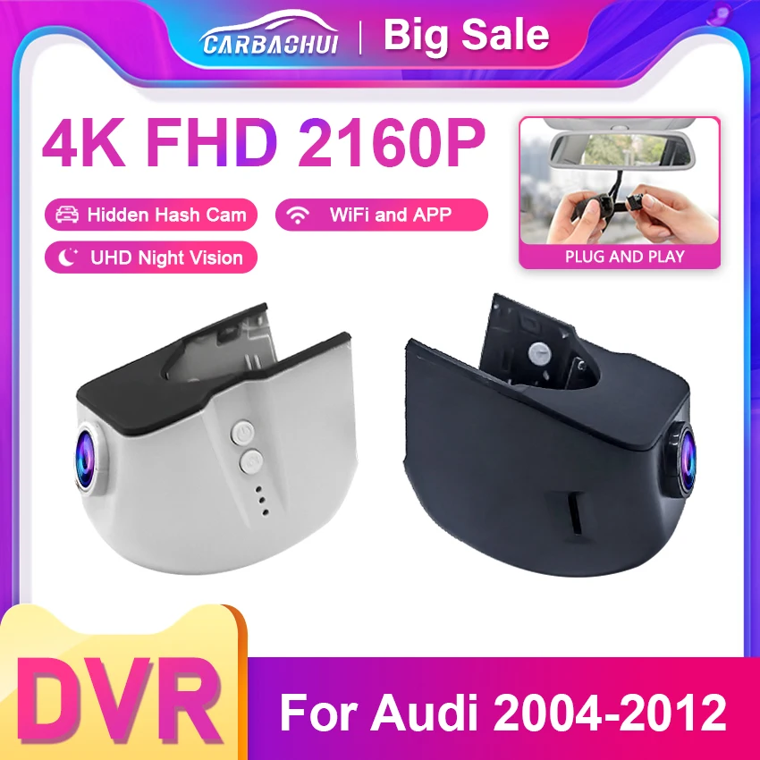 

4K Wifi Dash Cam Car DVR for Audi a3 a4 a5 a6 a7 a8 q2 q3 q5 q7 q8 s3 s4 s5 s6 s7 s8 rs3 rs4 rs5 rs7 tt b4 b5 b6 b7 b8 b9 8v 8p