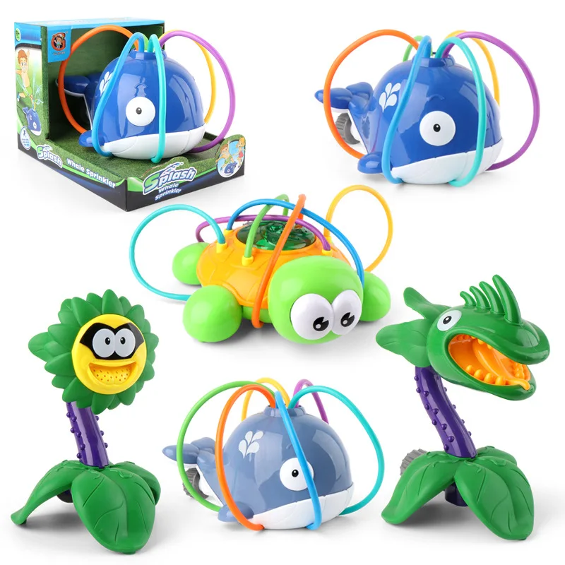 

Children Outdoor Water Sprinkler Toys Spinning Turtle Sprinkler Toy Kids Wiggle Tubes Spray Splashing Summer Garden Beach Toys