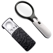 2 Pcs LED Light Appreciation Reading Magnifying Glass High Power Handheld Magnifying Glass 75Mm Mirror Magnifying Glass
2 Pcs LED Light Appreciation Reading Magnifying Glass High Power Handheld Magnifying Glass 75Mm Mirror Magnifying Glass