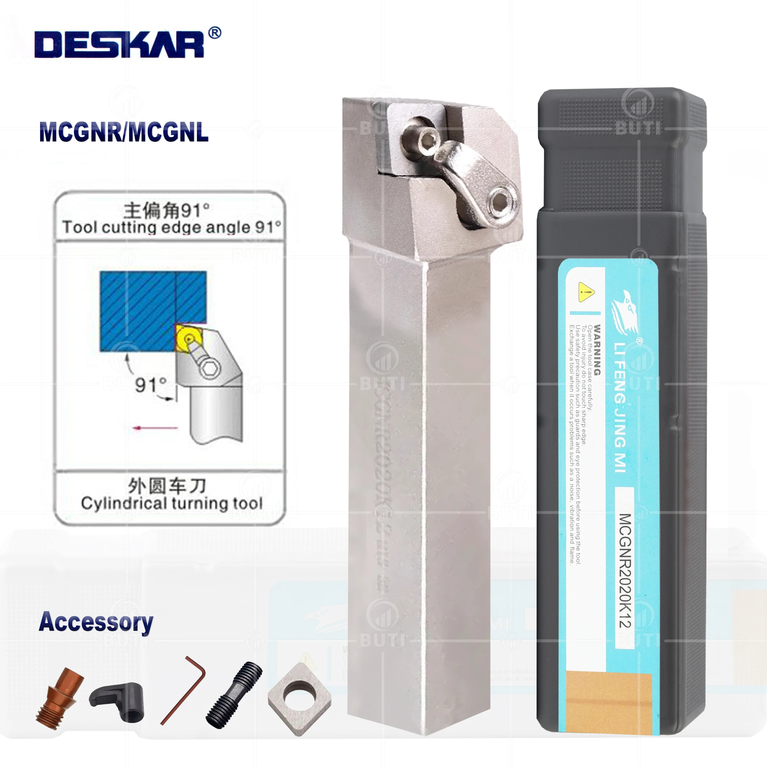 DESKAR 100% OriginalMCGNR1616 MCGNR2020 MCGNR2525 External Turning Tools MCGNR MCGNL Lathe Cutting White Holder CNC Cutter Arbor
DESKAR 100% OriginalMCGNR1616 MCGNR2020 MCGNR2525 External Turning Tools MCGNR MCGNL Lathe Cutting White Holder CNC Cutter Arbor