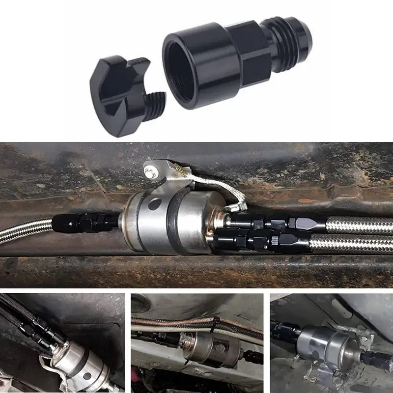 8AN 6AN Male Flare to 3/8" 5/16" Quick Disconnect Male Push On EFI Fitting Adapter Aluminum Black
8AN 6AN Male Flare to 3/8" 5/16" Quick Disconnect Male Push On EFI Fitting Adapter Aluminum Black