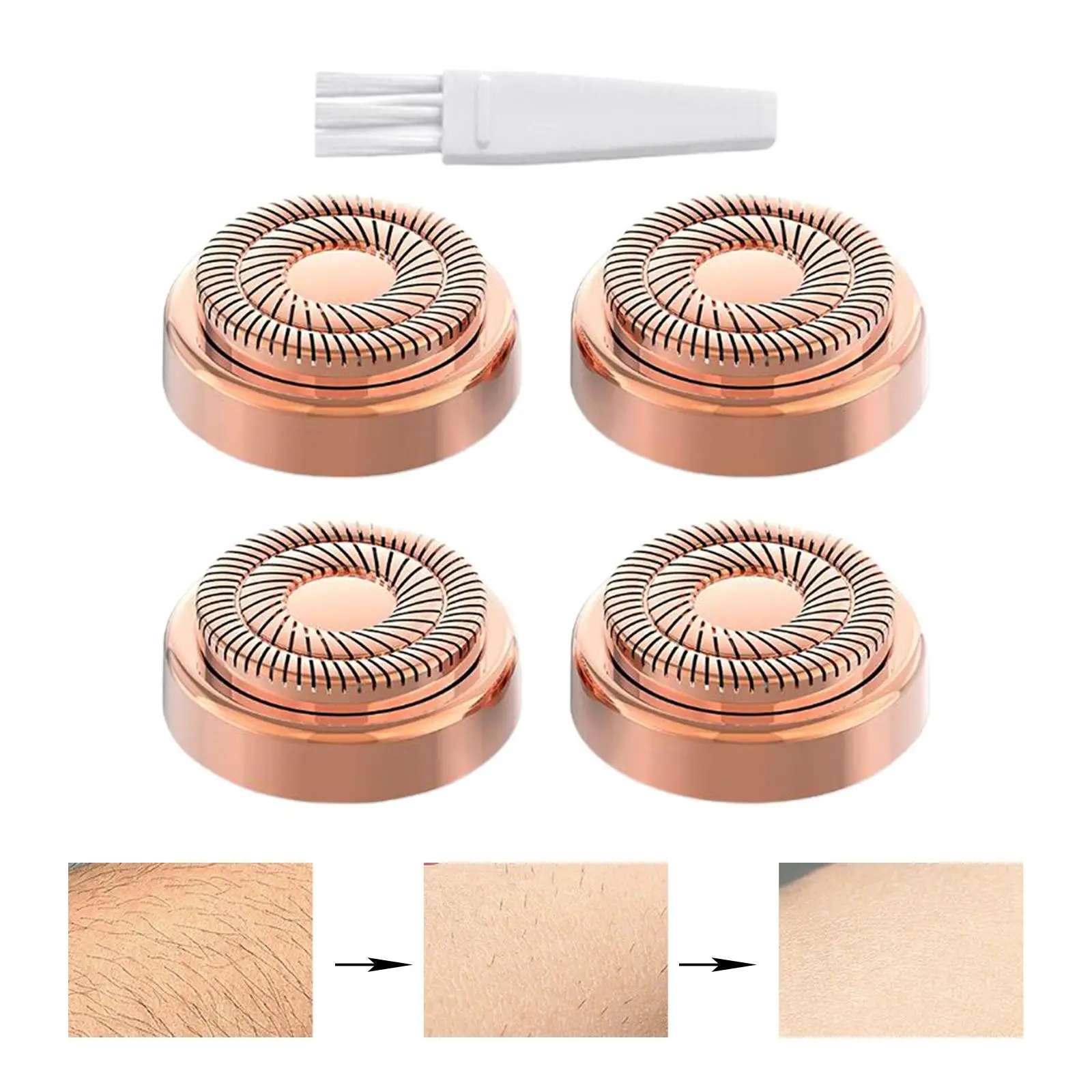 18K Rose Goldplated Facial Hair Remover Replacement Heads Hair Removal Tool for Lipstick Style Facial Hair Remover Generation 2
18K Rose Goldplated Facial Hair Remover Replacement Heads Hair Removal Tool for Lipstick Style Facial Hair Remover Generation 2