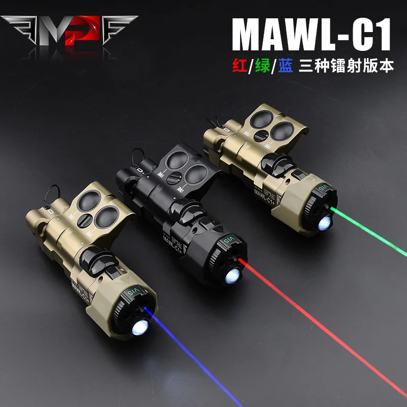 

WADSN Tactical CNC MAWL-C1 Red Green Blue IR Laser Visible LED Aiming Bule Laser Scout Light M300 Scout Light M600 Flashlight