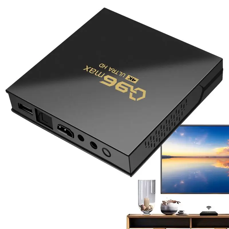 Media Player Box Wifi 4k Q96 Max Smart TV Box High-Speed Operation Amlogics 905l2 Quad Core 2.4g Wifi 4k HD Set Top Box
Media Player Box Wifi 4k Q96 Max Smart TV Box High-Speed Operation Amlogics 905l2 Quad Core 2.4g Wifi 4k HD Set Top Box