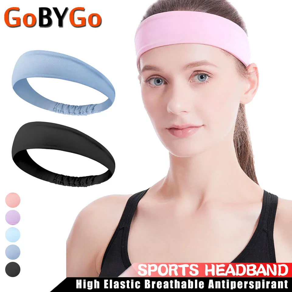 

Sports Antiperspirant Hair Band High Elastic Breathable Headband Workout Tennis Fitness Jog Basketball Running Sweatband