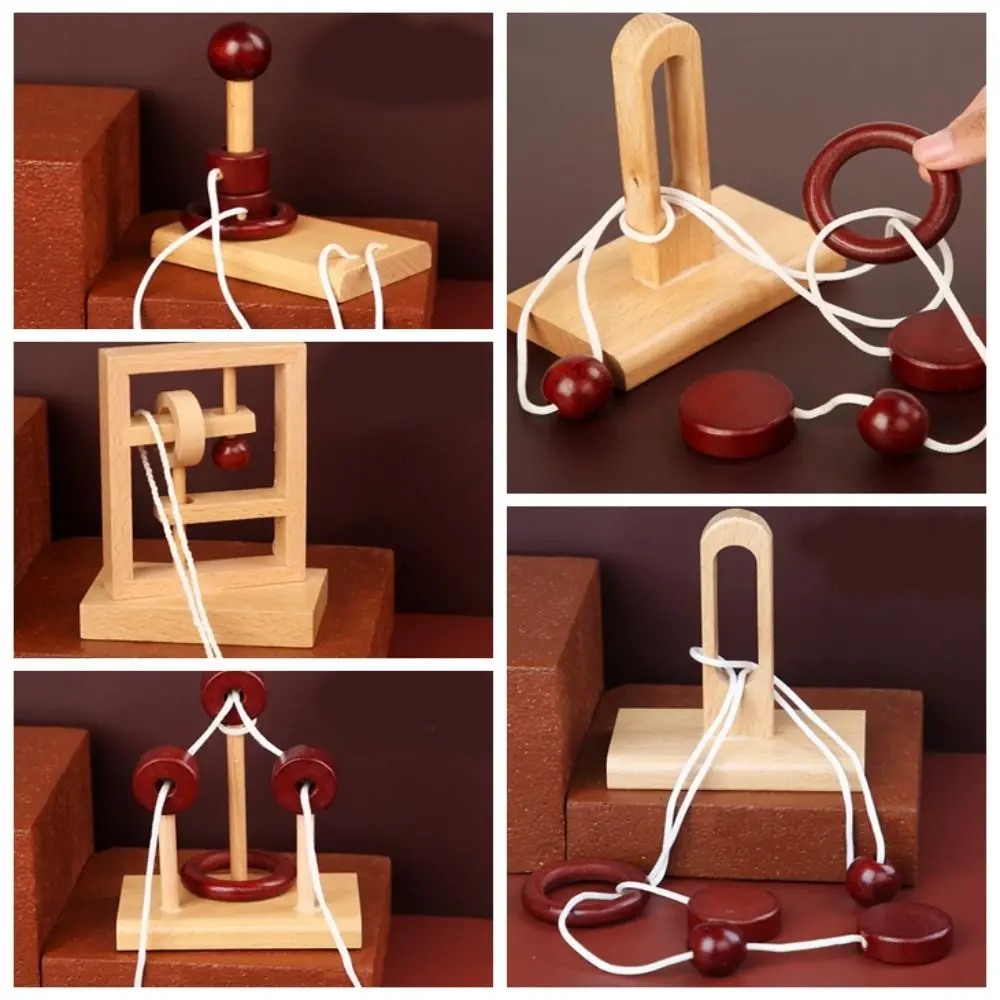 3D Threading Rope Loop Puzzle Creative Spatial Thinking Rings Luban Lock Labyrinth Unlock Kids/Children
3D Threading Rope Loop Puzzle Creative Spatial Thinking Rings Luban Lock Labyrinth Unlock Kids/Children