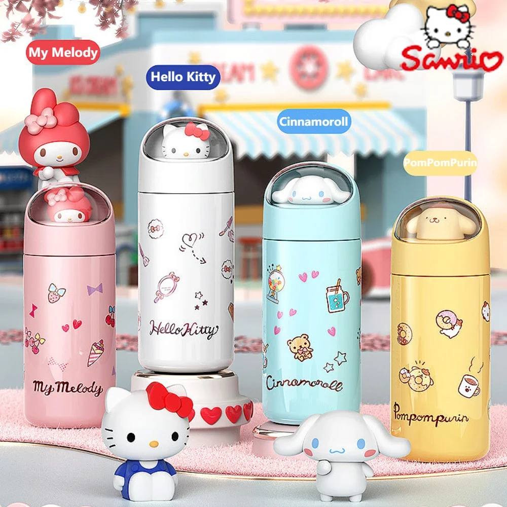 350 мл Sanrio, Hello Kitty Термокружка аниме Cinnamoroll Kuromi Mymelody мультяшная кавайная Спортивная бутылка для воды для девочек подарок на день рождения 
350 мл Sanrio, Hello Kitty Термокружка аниме Cinnamoroll Kuromi Mymelody мультяшная кавайная Спортивная бутылка для воды для девочек подарок на день рождения