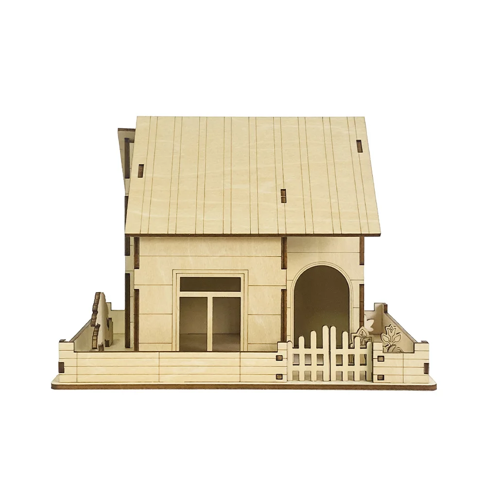 3D wooden puzzle elementary school students DIY children's educational toy house assembly model ornaments
3D wooden puzzle elementary school students DIY children's educational toy house assembly model ornaments